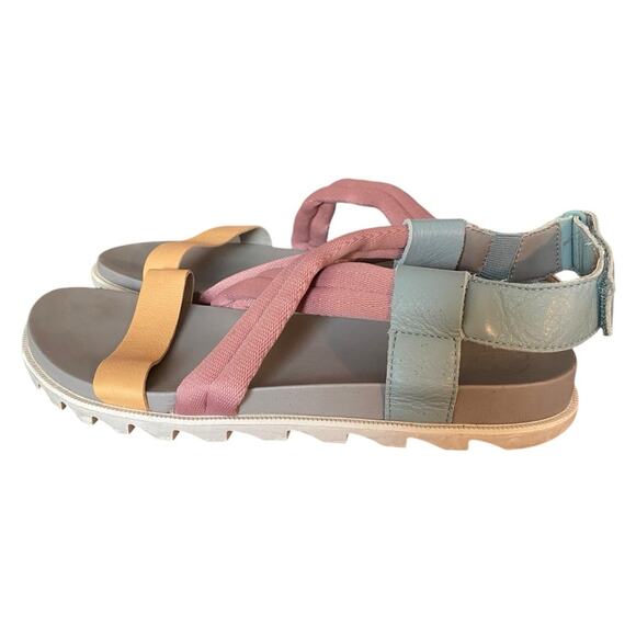 Sorel Roaming Decon Sandals Crushed Blue Chrome Gray size 9 - Picture 5 of 9